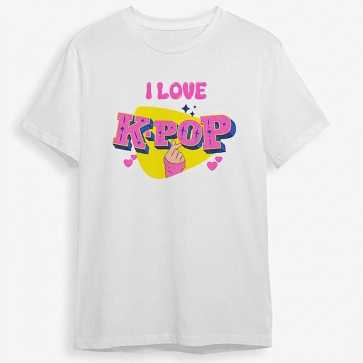 Katoenen T-shirt voor kinderen, gepersonaliseerd met tekst - Kpop
