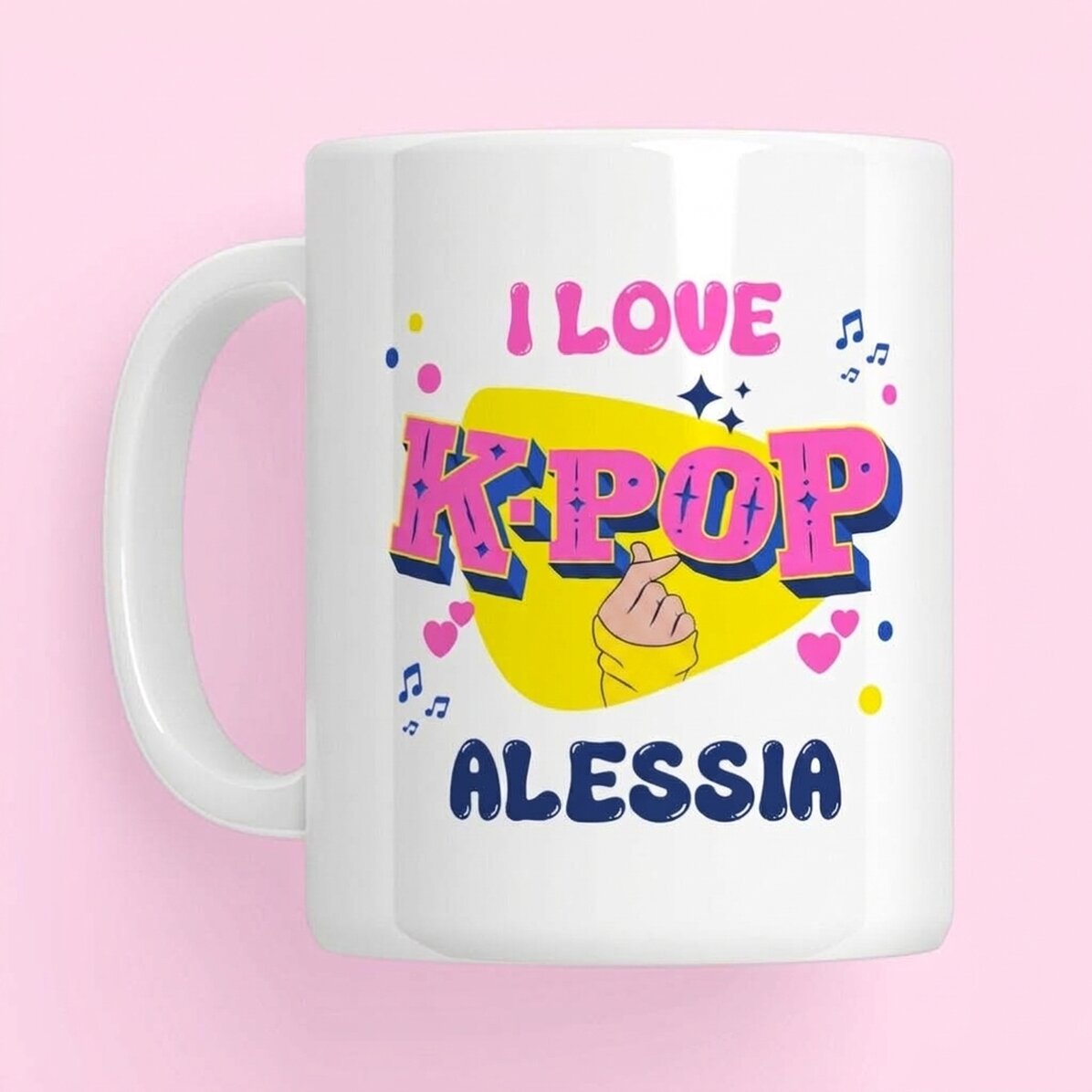 Gepersonaliseerde mok met tekst - K-pop