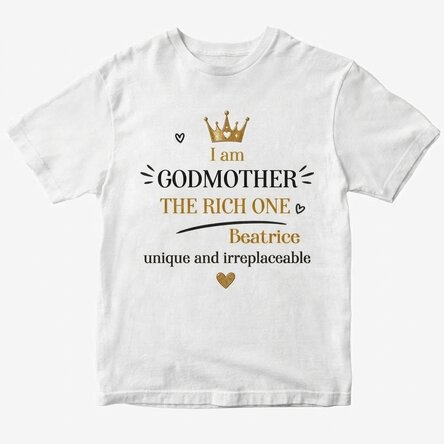 Katoenen T-shirt met gepersonaliseerde tekst - Nasa bogatasa
