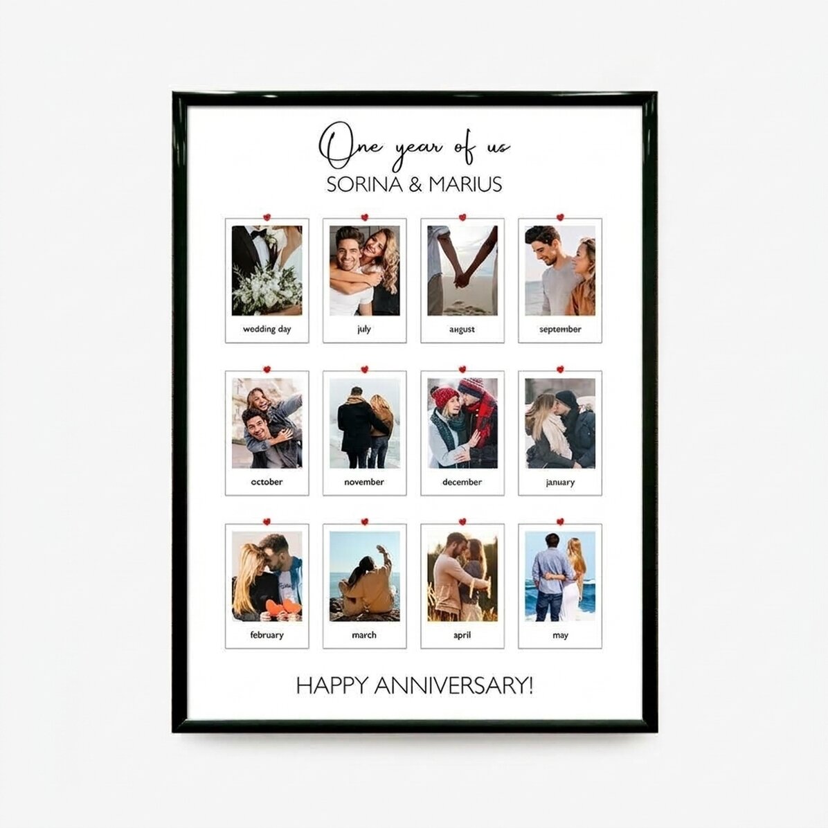 Gepersonaliseerd schilderij met 12 foto