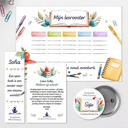 Gepersonaliseerde set voor school – Welcome back