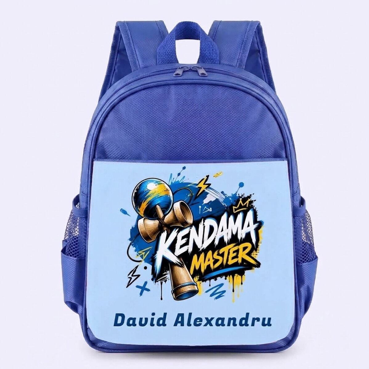Gepersonaliseerde schooltas met tekst - Kendama
