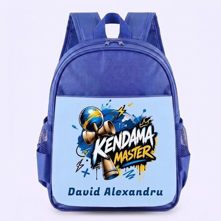Gepersonaliseerde schooltas met tekst - Kendama