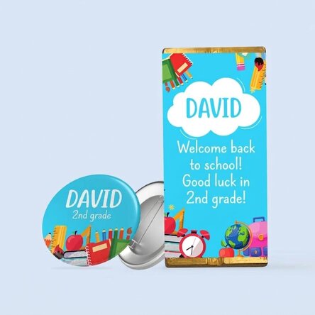 Gepersonaliseerde cadeauset voor kinderen – Welkom terug op school