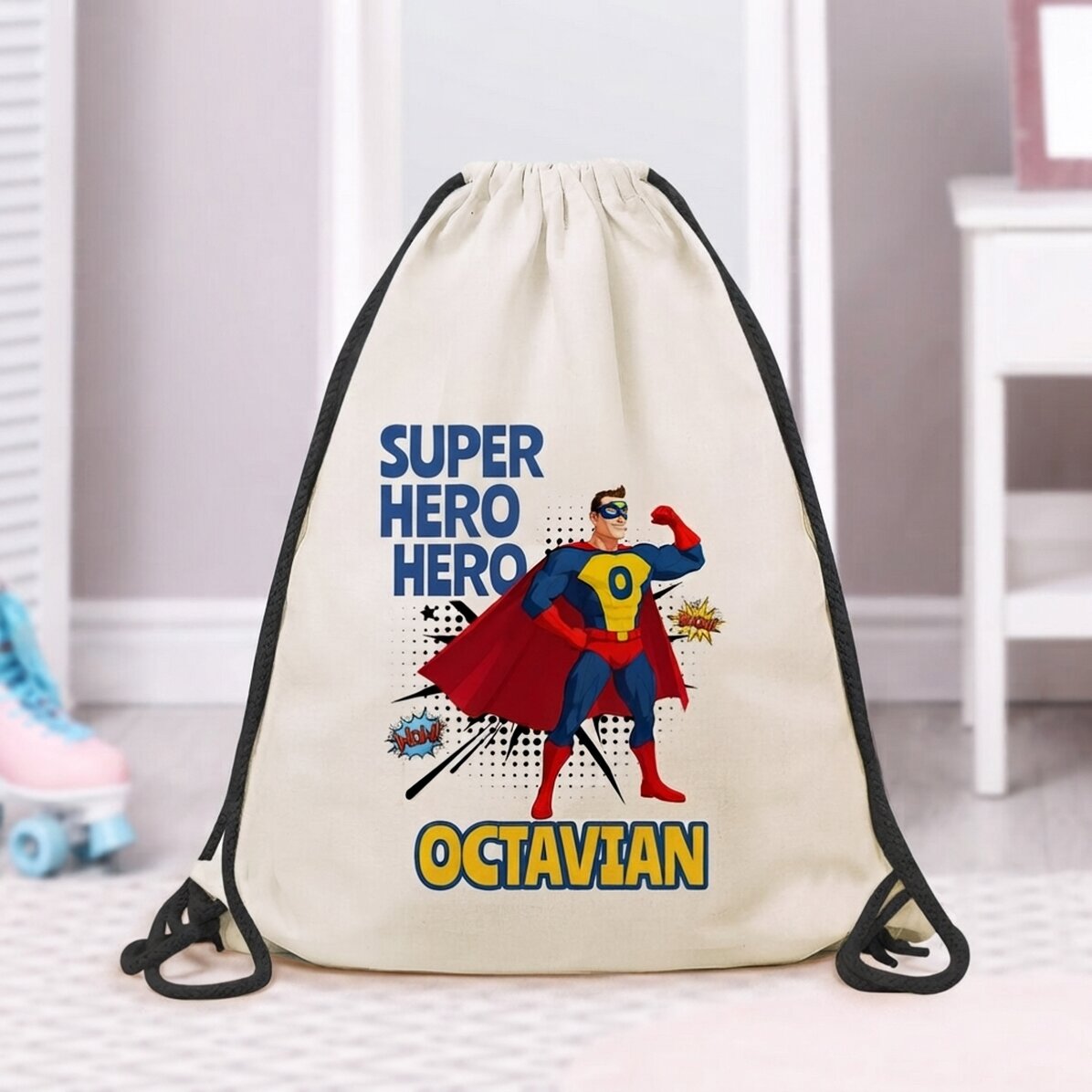 Rugzak met eigen tekst - Superheld