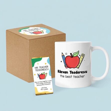 Gepersonaliseerde cadeauset voor het nieuwe schooljaar - Leraren/onderwijzers