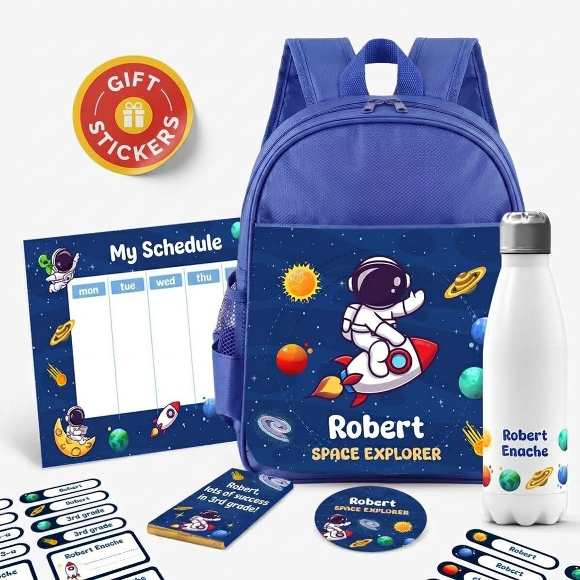 Gepersonaliseerde set voor school – Space explorer