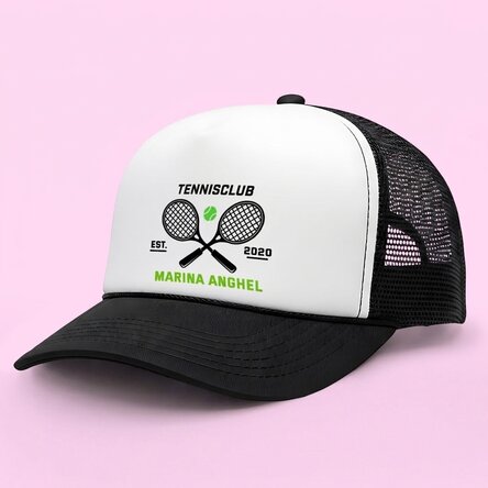 Gepersonaliseerde pet met tekst - Tennis