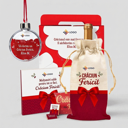 Geschenkdoos - ‘Most wonderful time’ met gepersonaliseerde kerstartikelen met jouw logo
