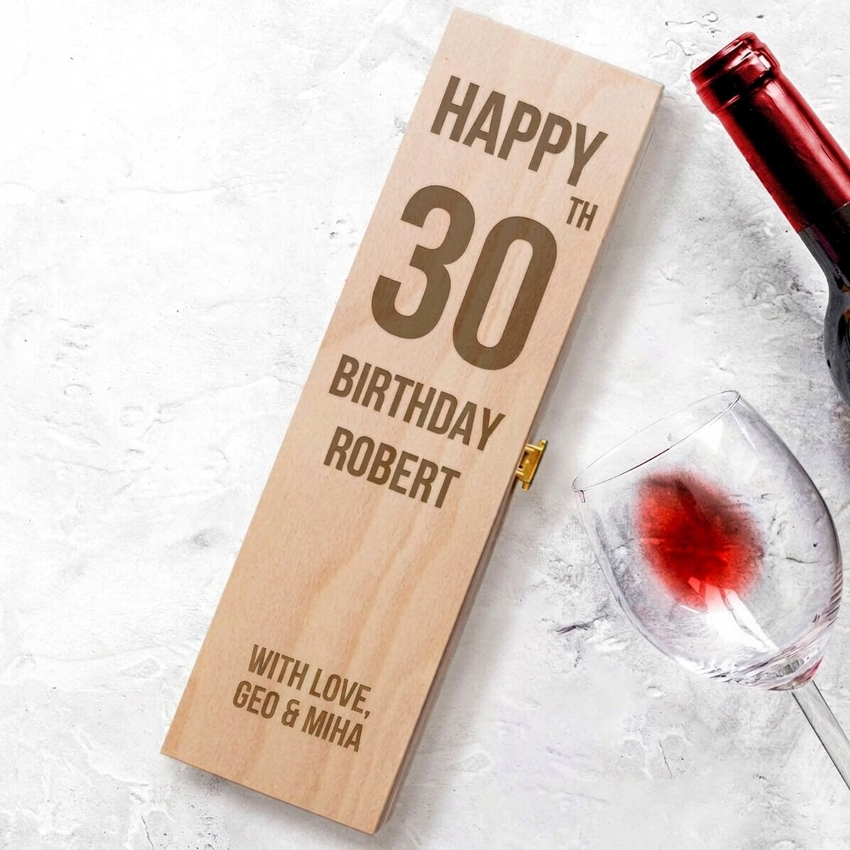 Gepersonaliseerde wijnverpakking - HAPPY BIRTHDAY