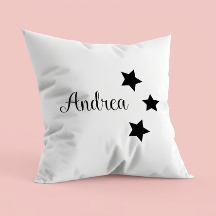 Personalised cushion with name - stars