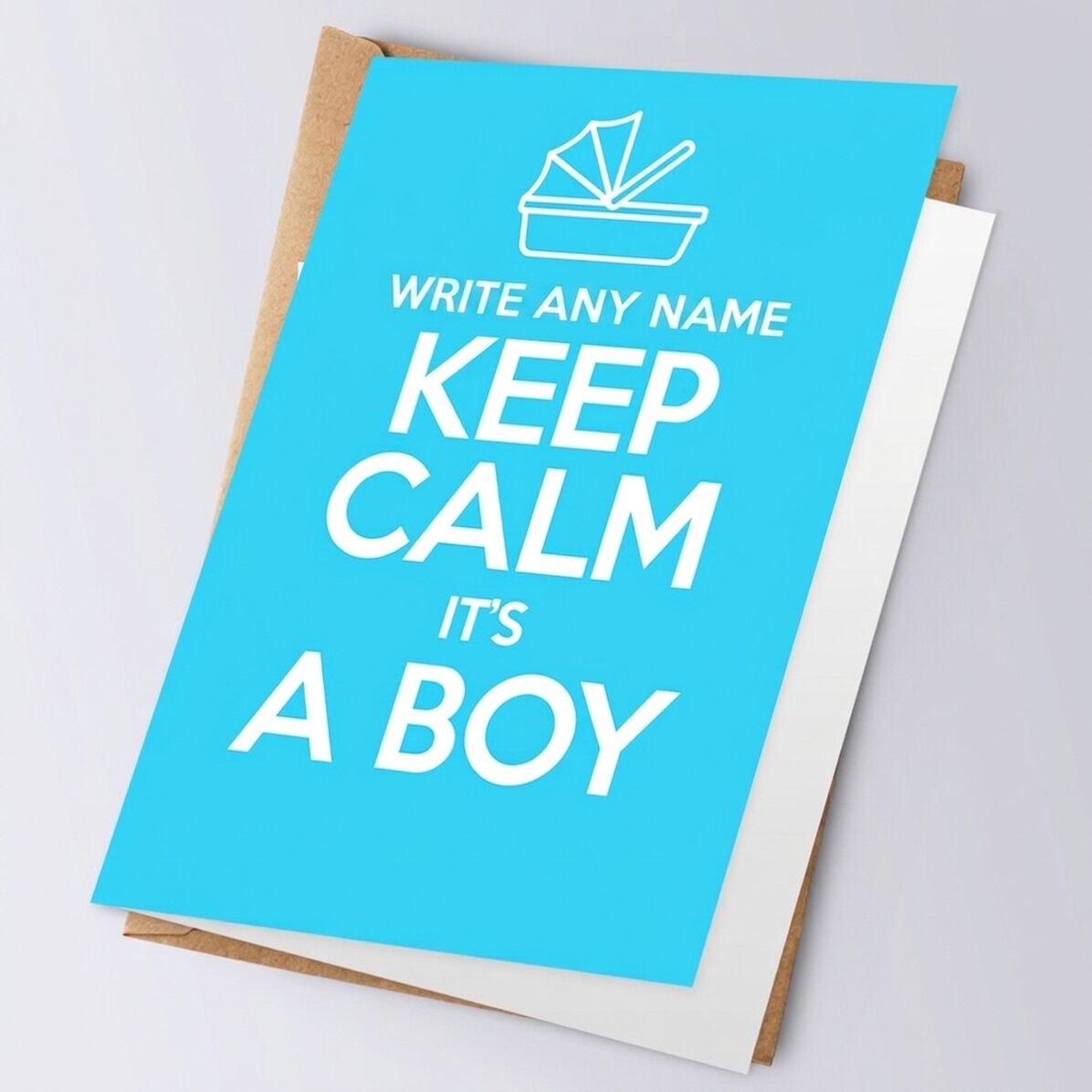 Gepersonaliseerde wenskaart - KEEP CALM IT