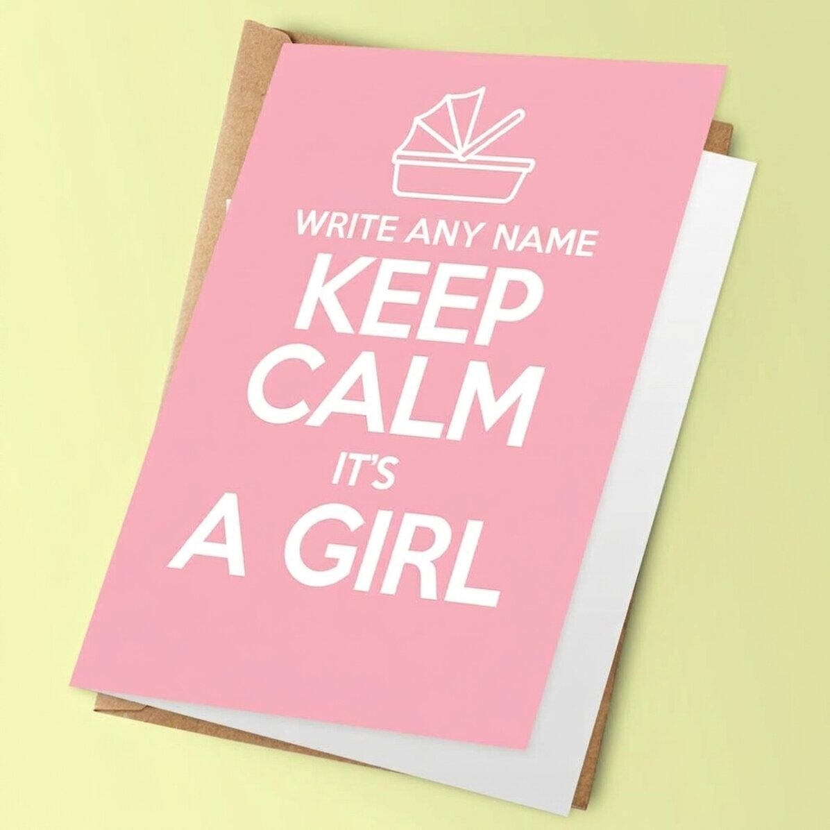 Gepersonaliseerde wenskaart - KEEP CALM IT