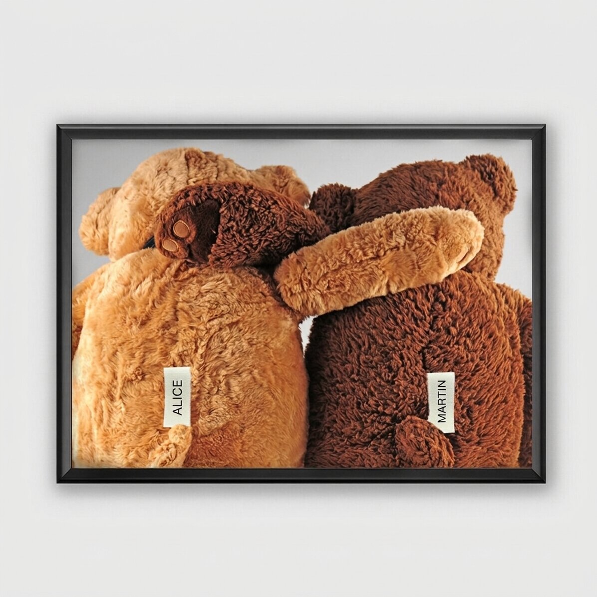 Gepersonaliseerd schilderij - beertjes