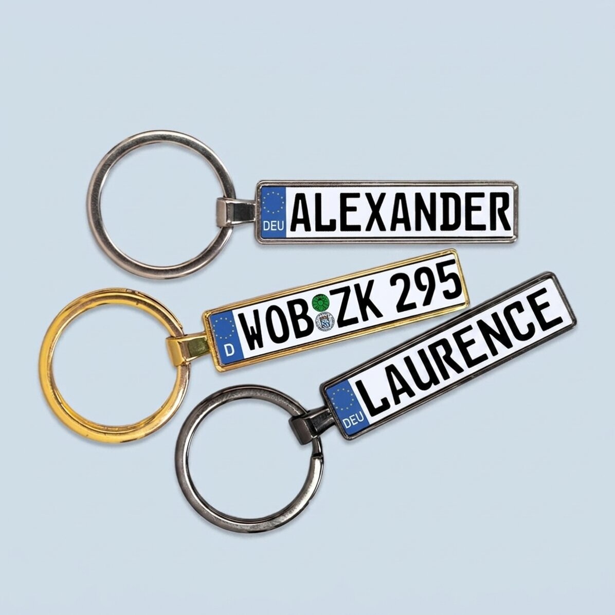 Gepersonaliseerde sleutelhanger met Duitse kenteken