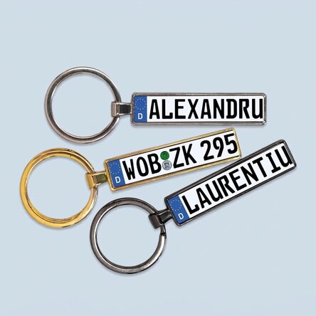 Gepersonaliseerde sleutelhanger met Duitse kenteken