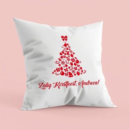 Gepersonaliseerd kussen - Vrolijk Kerstfeest!