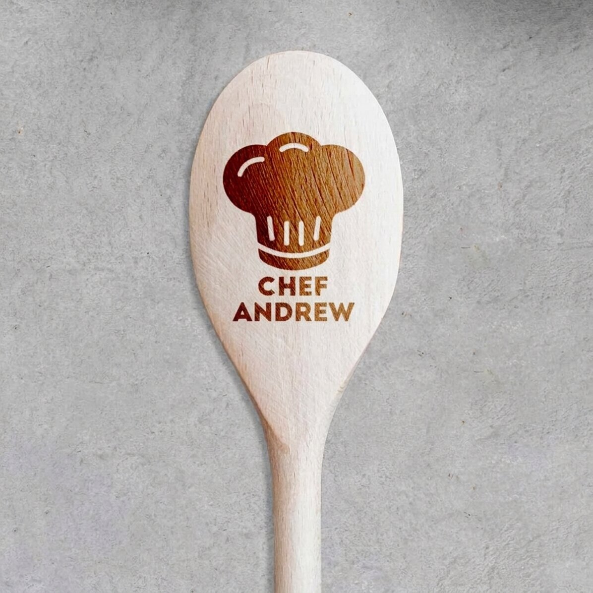 Gepersonaliseerde houten lepel - Chef