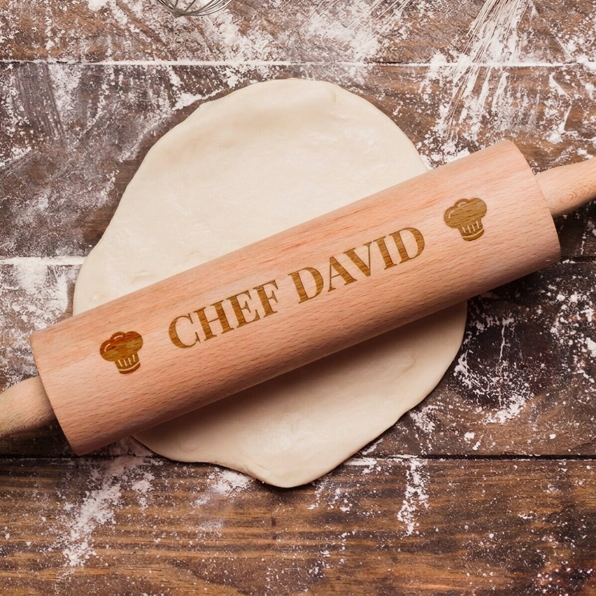 Op maat gemaakte houten lepel - Chef