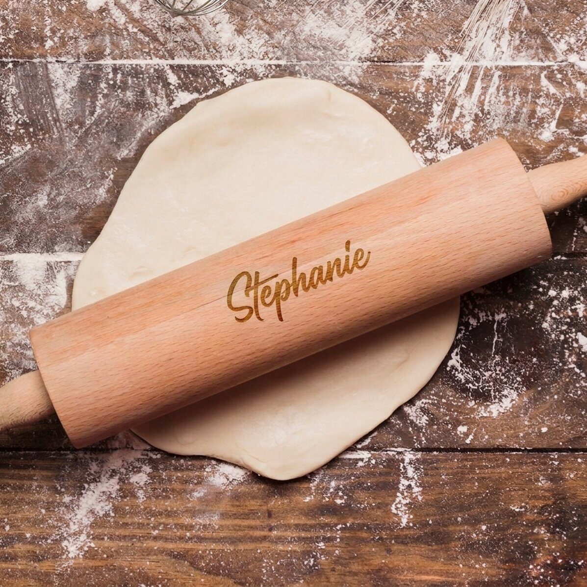 Houten draaier, gepersonaliseerd met jouw naam