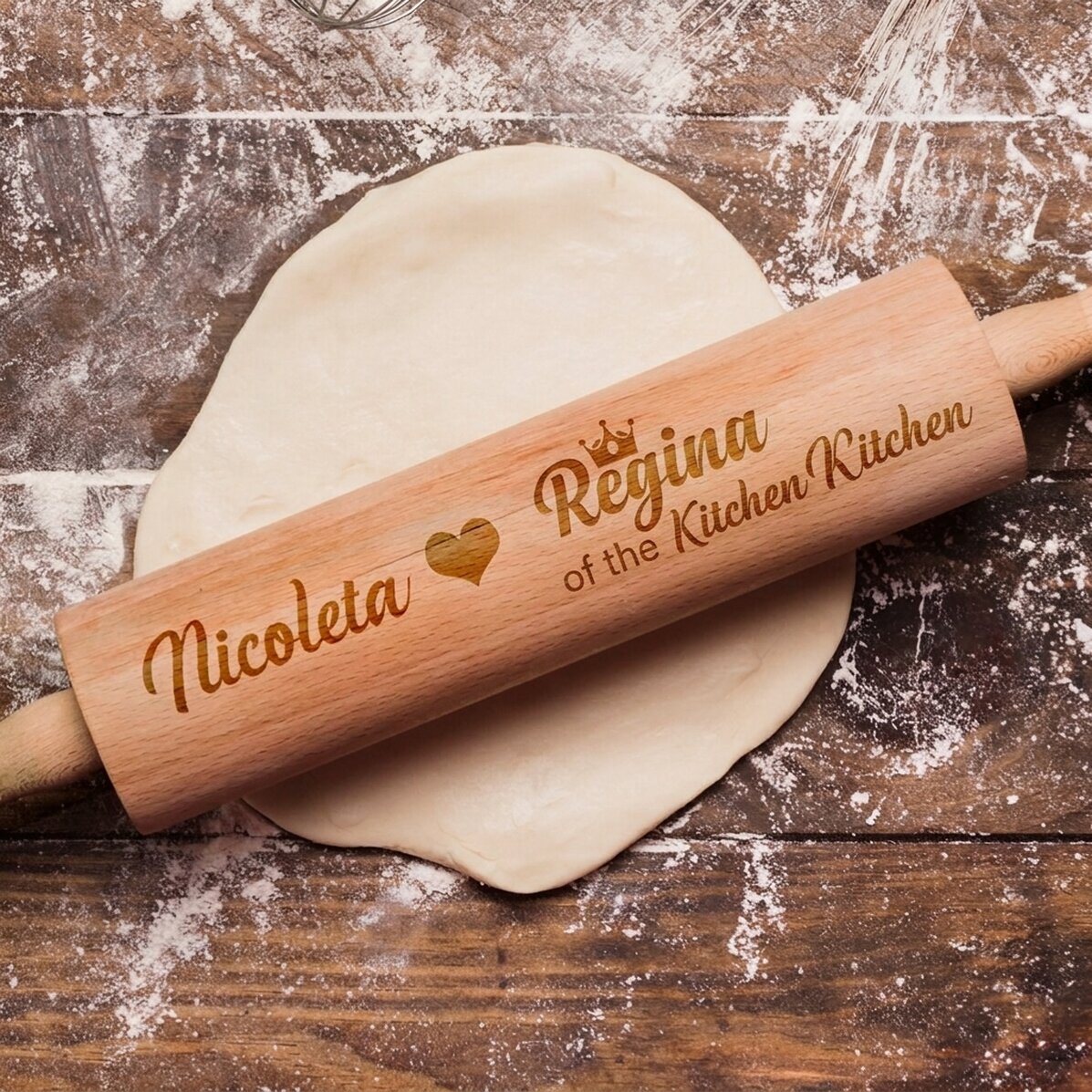 Op maat gemaakte houten lepel - Queen of the Kitchen