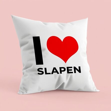 Gepersonaliseerd kussen - I LOVE