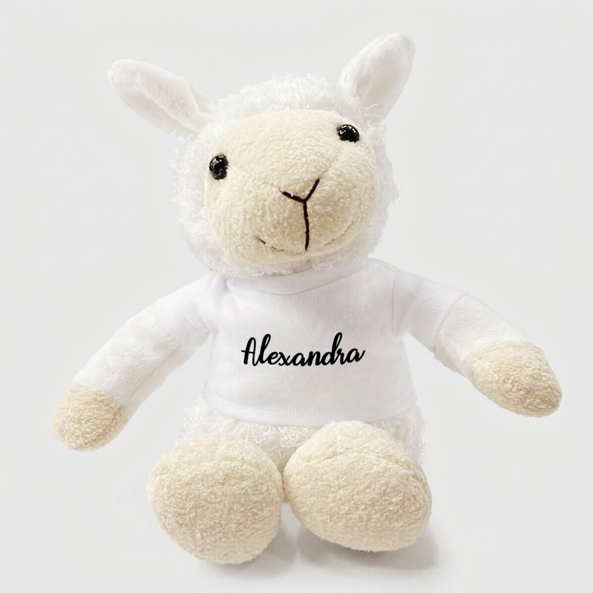 Plus-schaap, gepersonaliseerd met een tekst