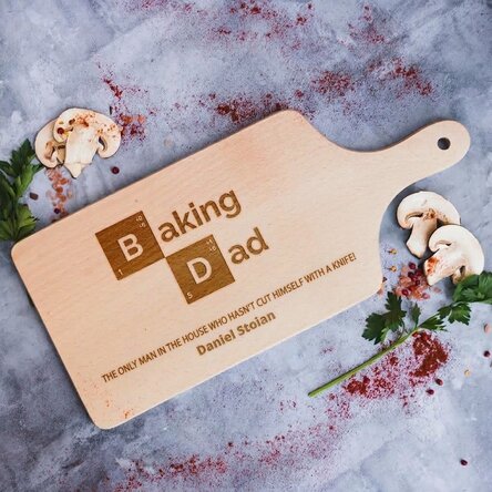 Customised chopping board - Baking Person