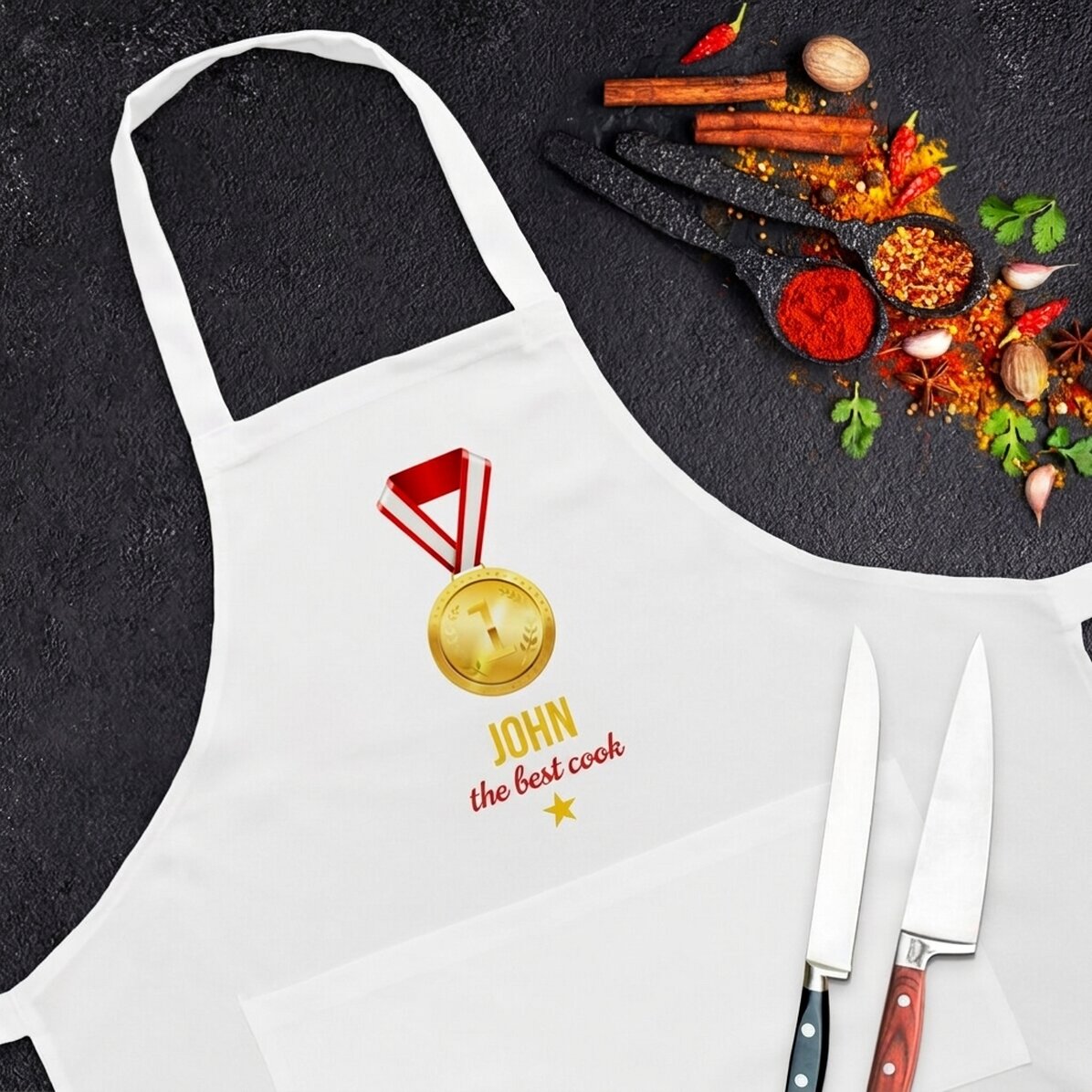Customised apron - The best chef