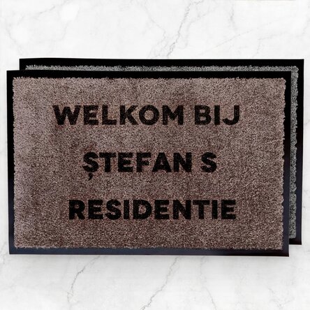 Op maat gemaakte vloermat voor binnen