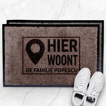 Op maat gemaakte halmat voor binnenshuis - Hier staat...