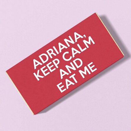 Personalised chocolate - KEEP CALM