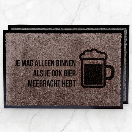 Op maat gemaakte vloermat voor binnen - Bier