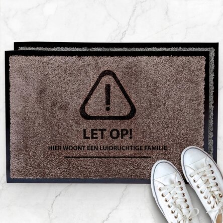 Op maat gemaakte vloermat voor binnen - Let op!
