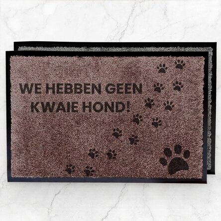 Op maat gemaakte halmat voor binnenshuis - Boze hond