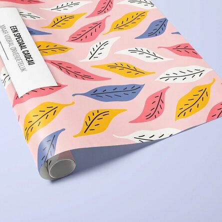 Gepersonaliseerd cadeaupapier met tekst - Autumn