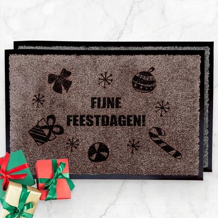 Op maat gemaakte halmat voor binnenshuis - Fijne feestdagen!