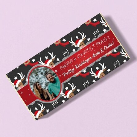 Gepersonaliseerde kerstchocolade - Rendier