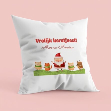 Gepersonaliseerd kussen - Kerstman