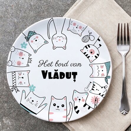 Gepersonaliseerd bord met tekst - Cartoons