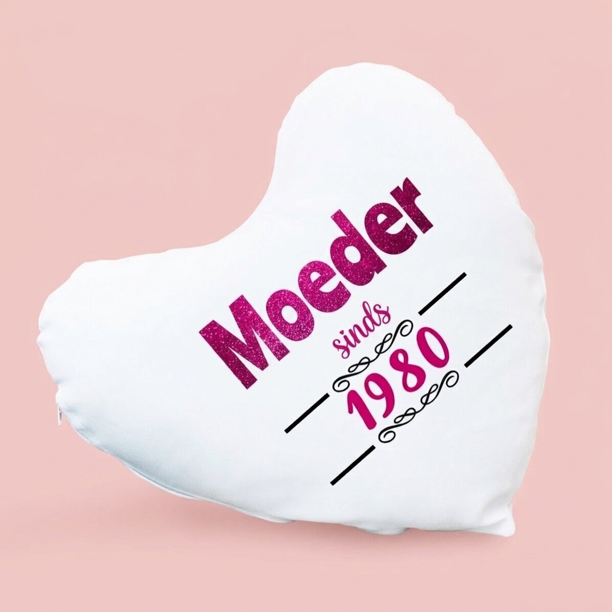 Gepersonaliseerd kussen in de vorm van een hart - Het leven als moeder