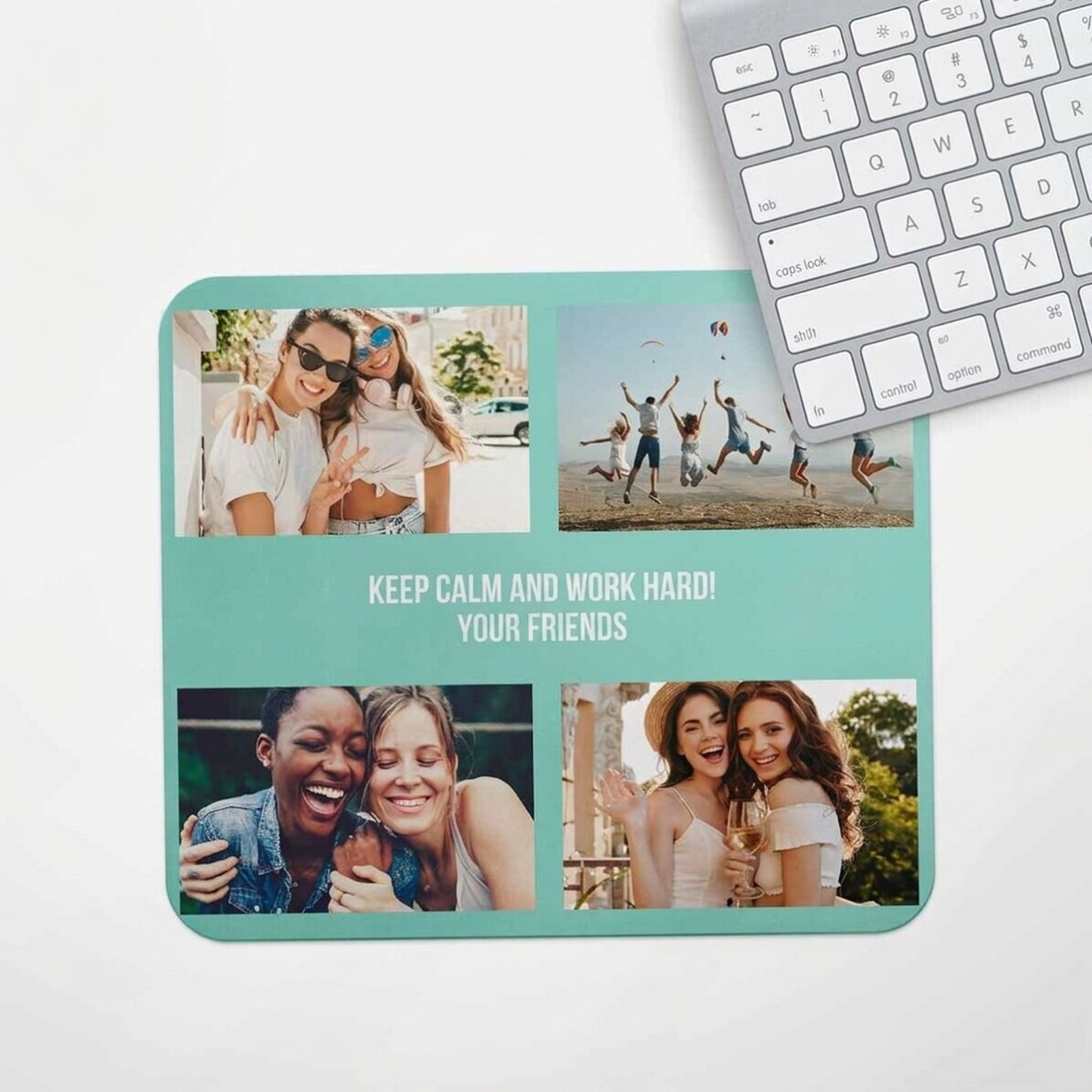 Gepersonaliseerde muismat met 4 foto