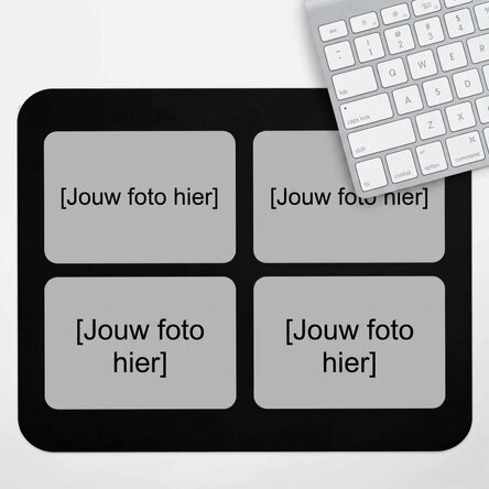 Gepersonaliseerde XL-muismat met 4 foto’s
