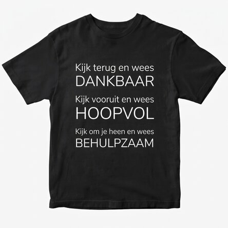 T-shirt met eigen tekst - portret