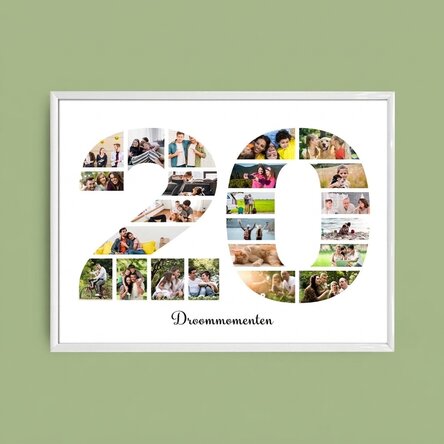 Gepersonaliseerd landschapsschilderij met foto's en tekst - 20