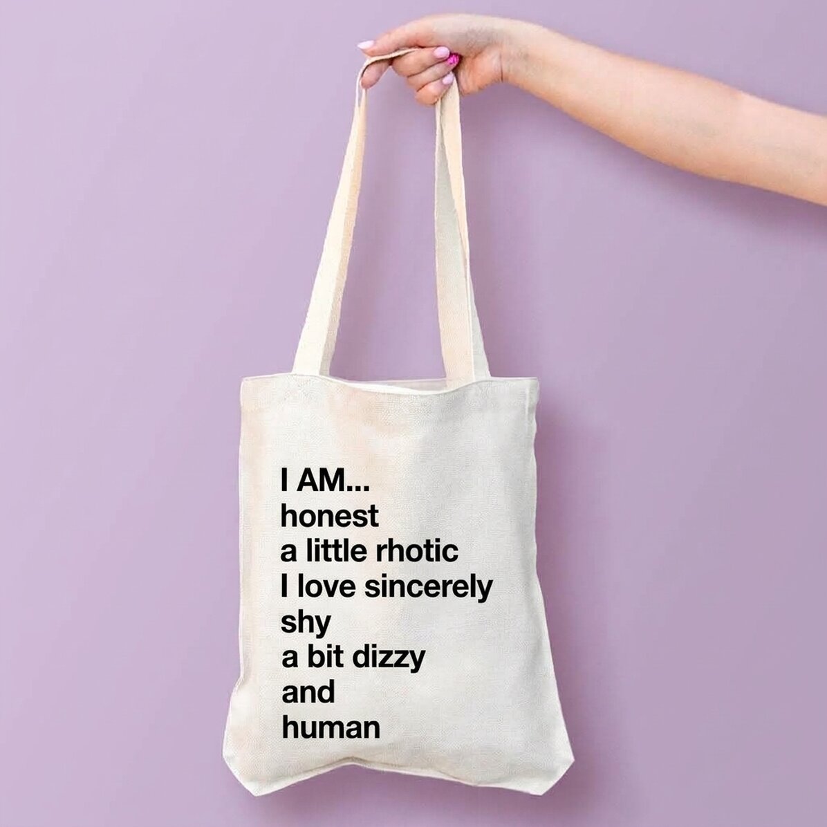 Gepersonaliseerde tas met tekst - Lijst