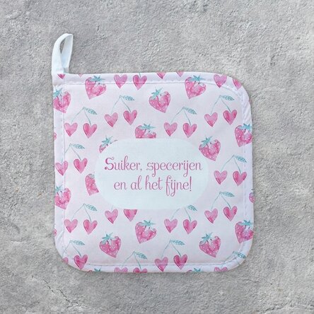 Gepersonaliseerde onderzetter voor hete pannen met tekst - Sweet