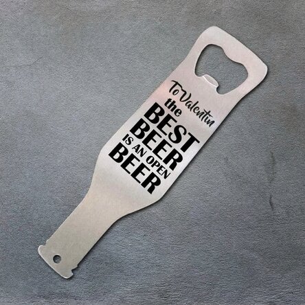 Personalised beer opener - Best beer is an open one