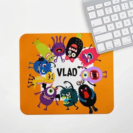 Gepersonaliseerde muismat met tekst - Halloween-ontwerp