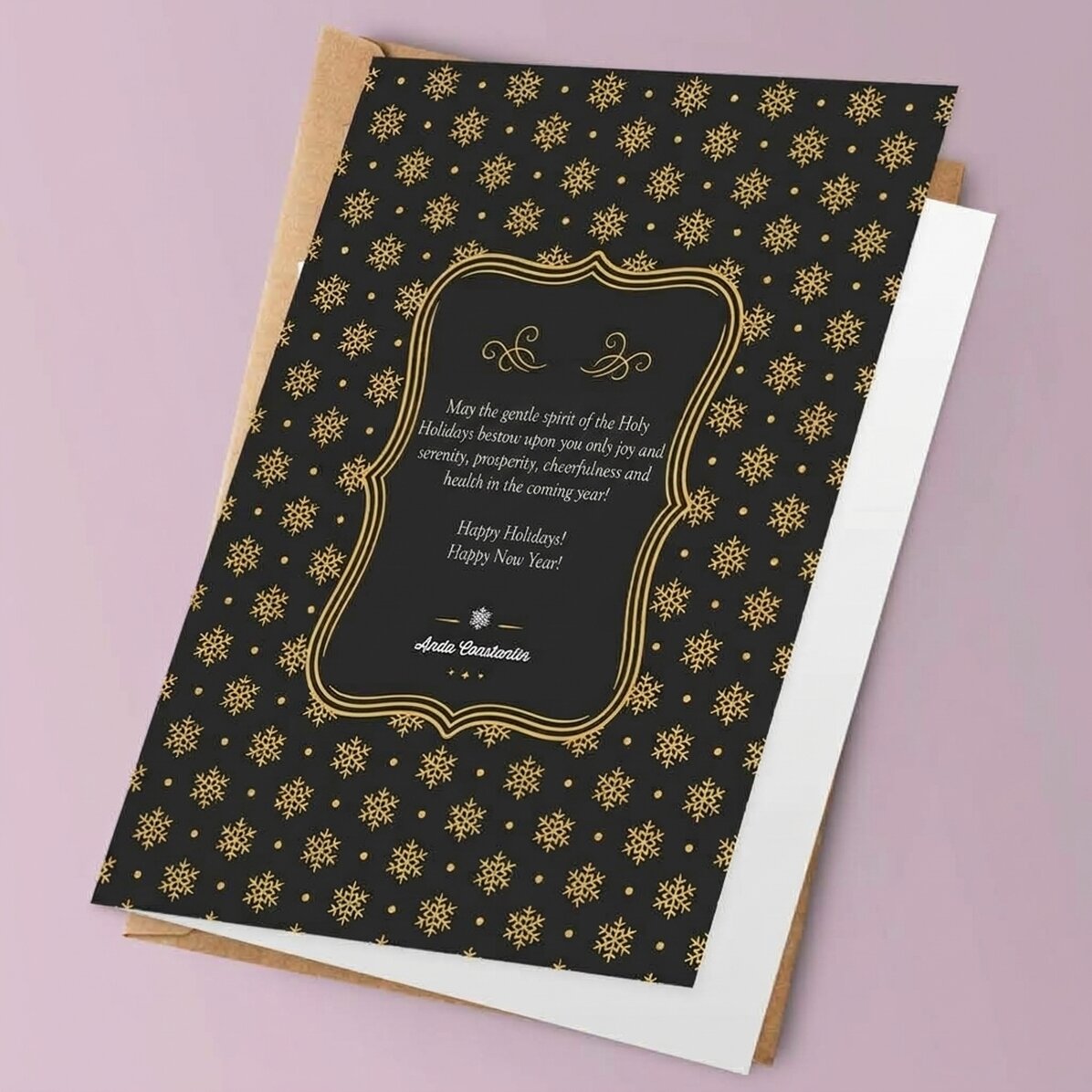 Gepersonaliseerde wenskaart - Ontwerp 